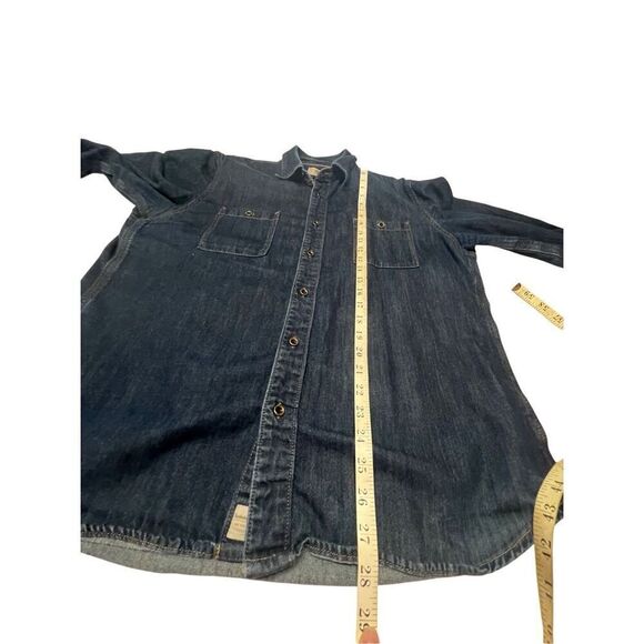 Timberland Men’s Button Down Denim Shirt Sz XL Slim Fit - Picture 6 of 7